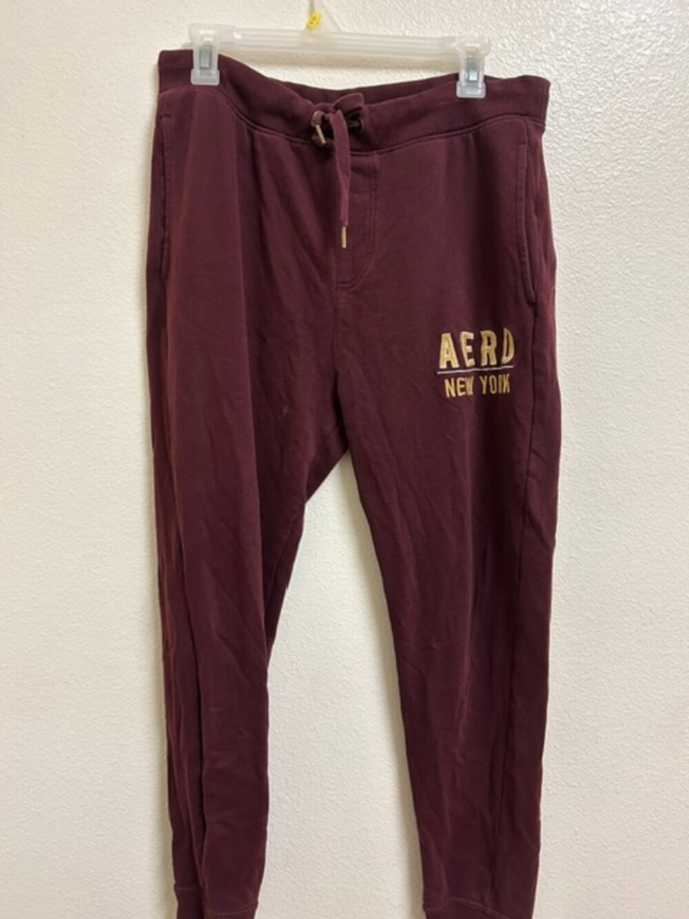 Aeropostale Burgundy Sweats Men's (S)